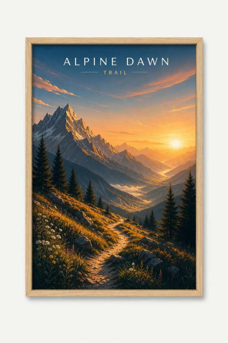 Alpine Dawn Trail Poster