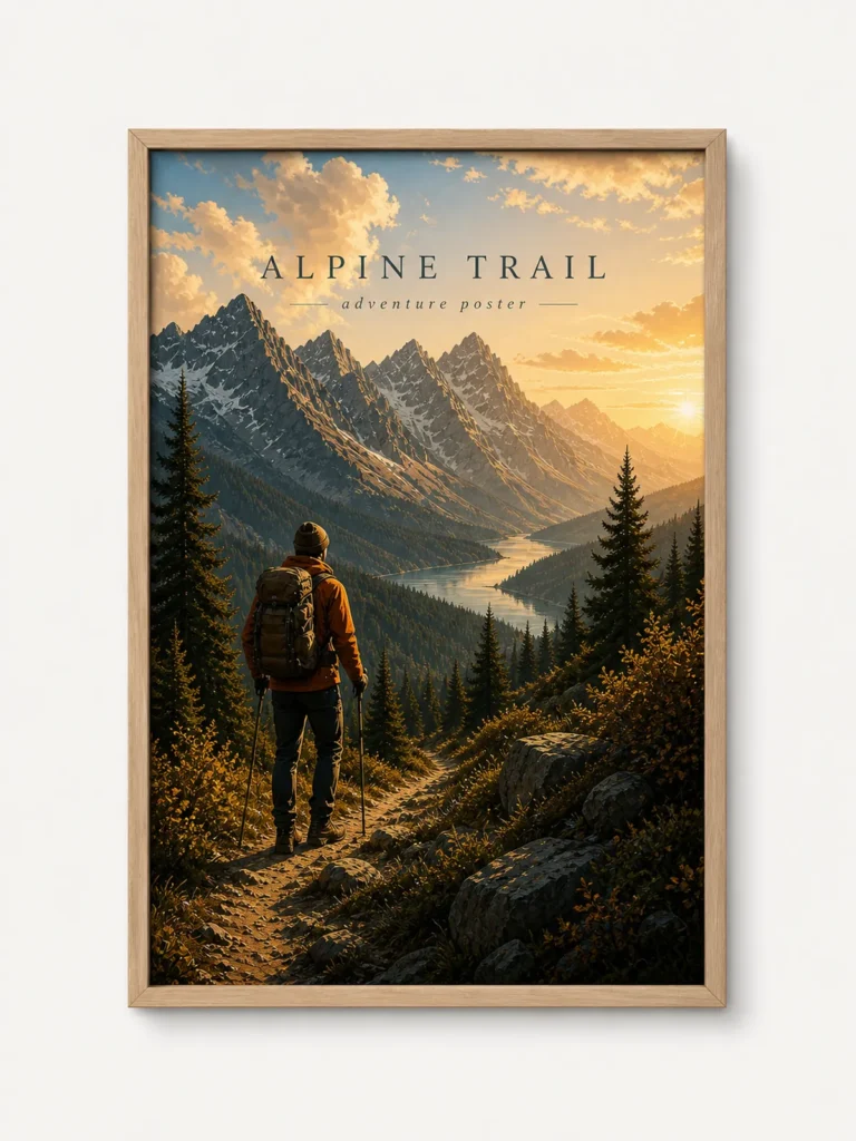 Alpine Trail Adventure Poster