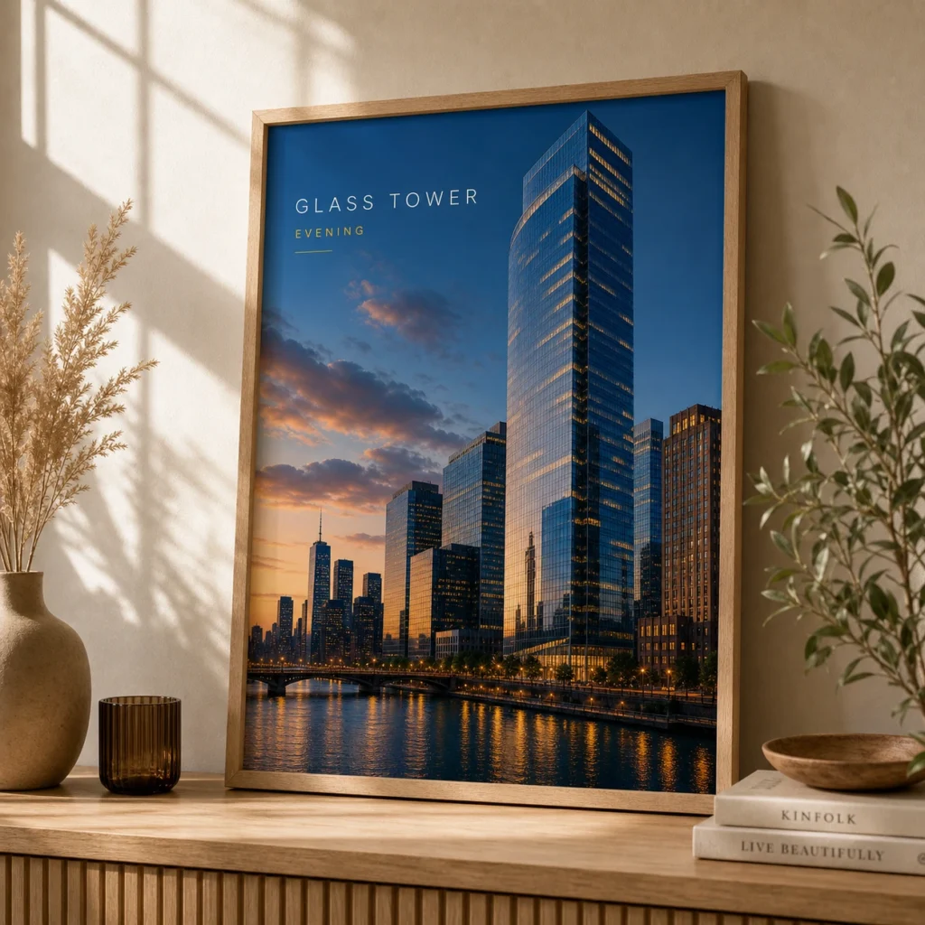 Glass Tower Evening Print image 4