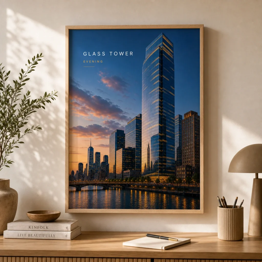 Glass Tower Evening Print image 5