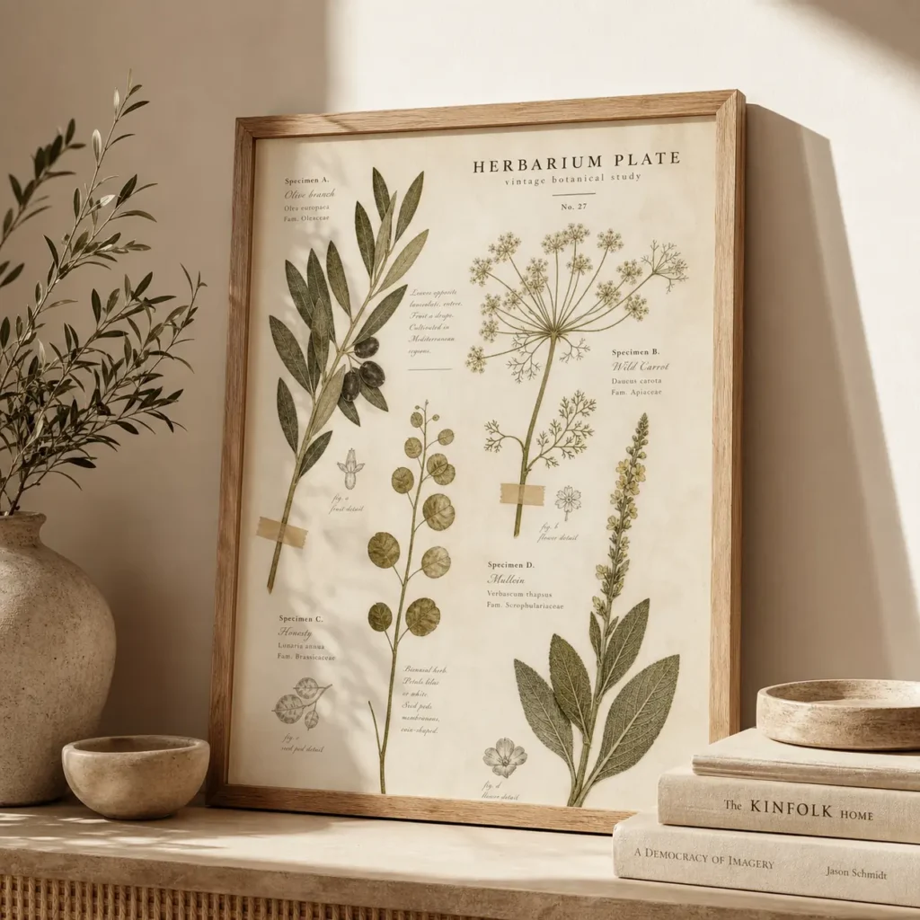 Herbarium Plate Vintage Botanical Poster image 2