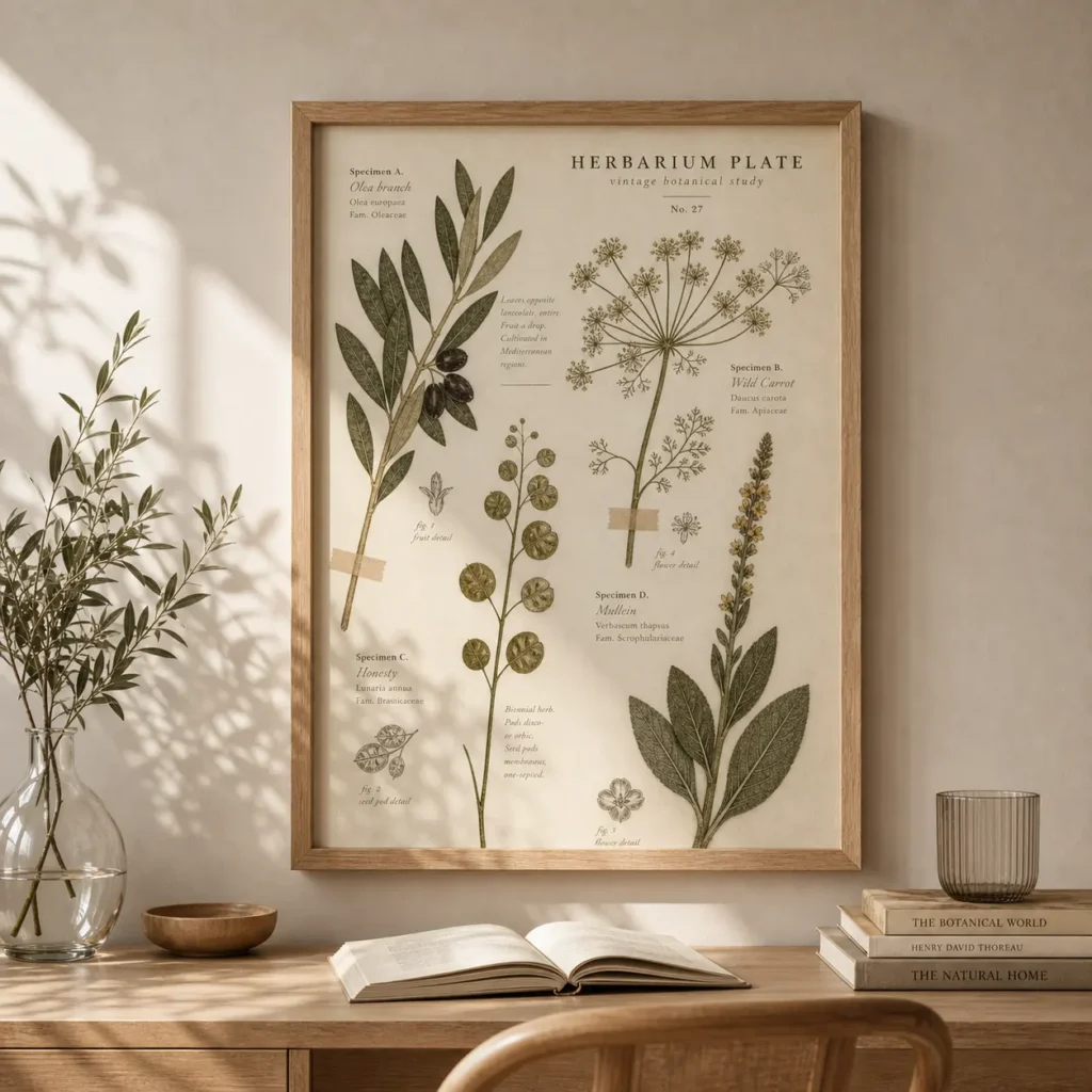 Herbarium Plate Vintage Botanical Poster image 3