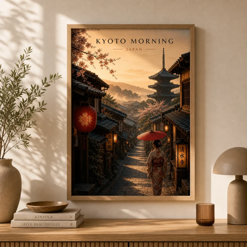 Kyoto Morning Travel Print image 5