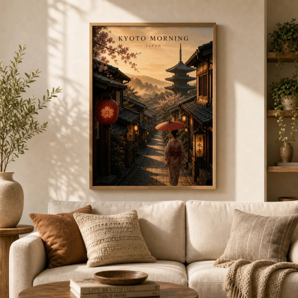 Kyoto Morning Travel Print image 2