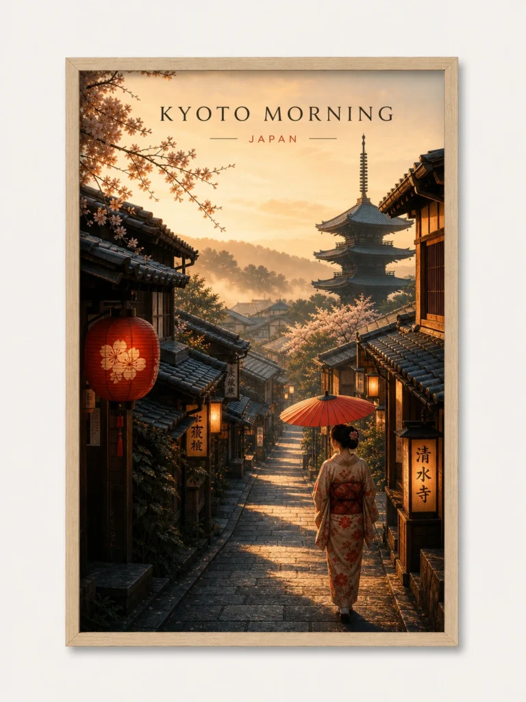 Kyoto Morning Travel Print