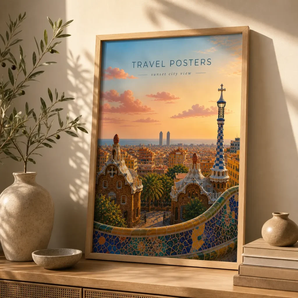 Mediterranean City Travel Poster image 2