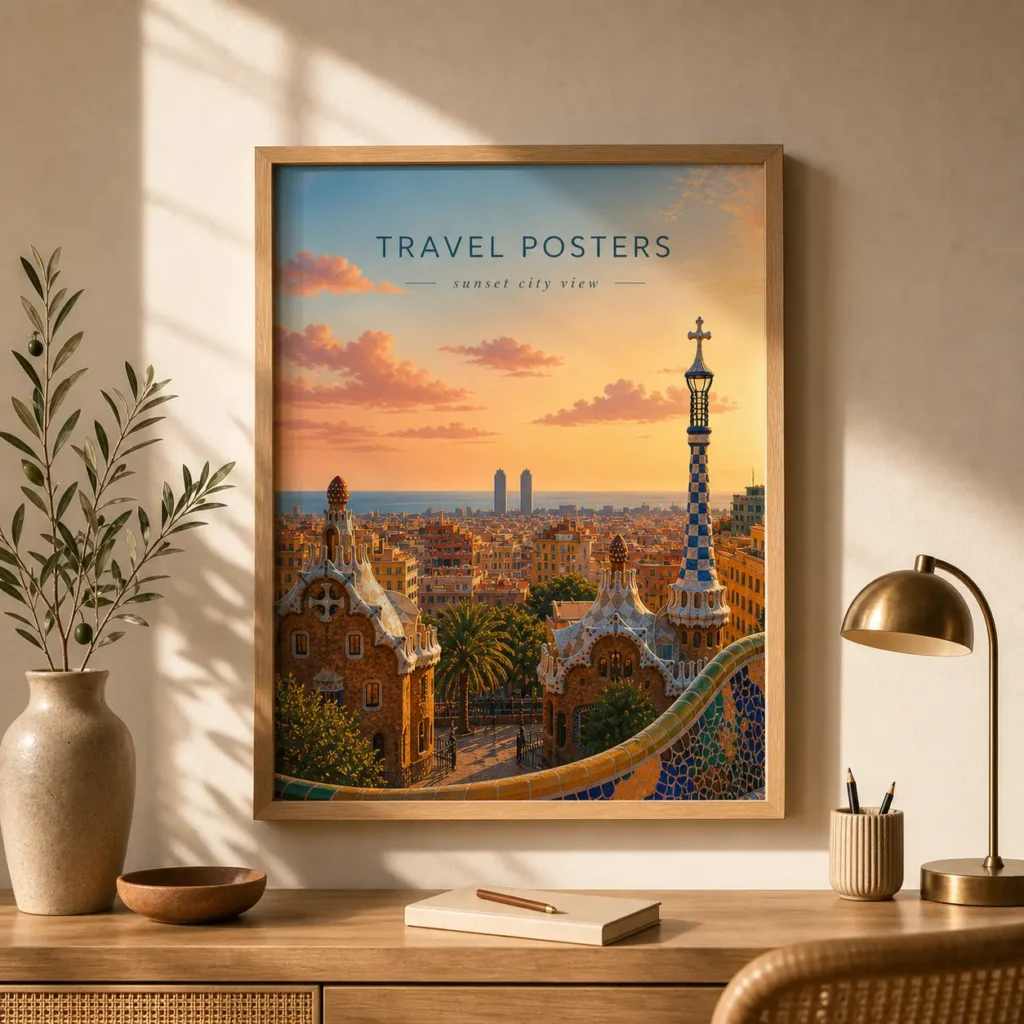 Mediterranean City Travel Poster image 3