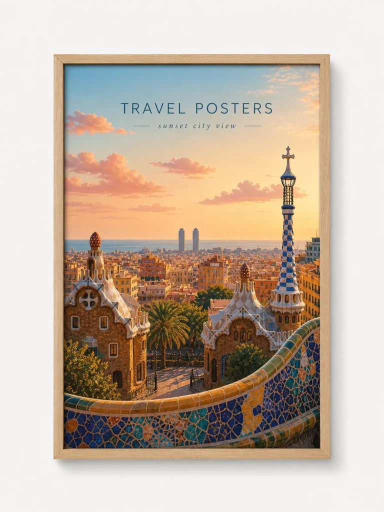 Mediterranean City Travel Poster