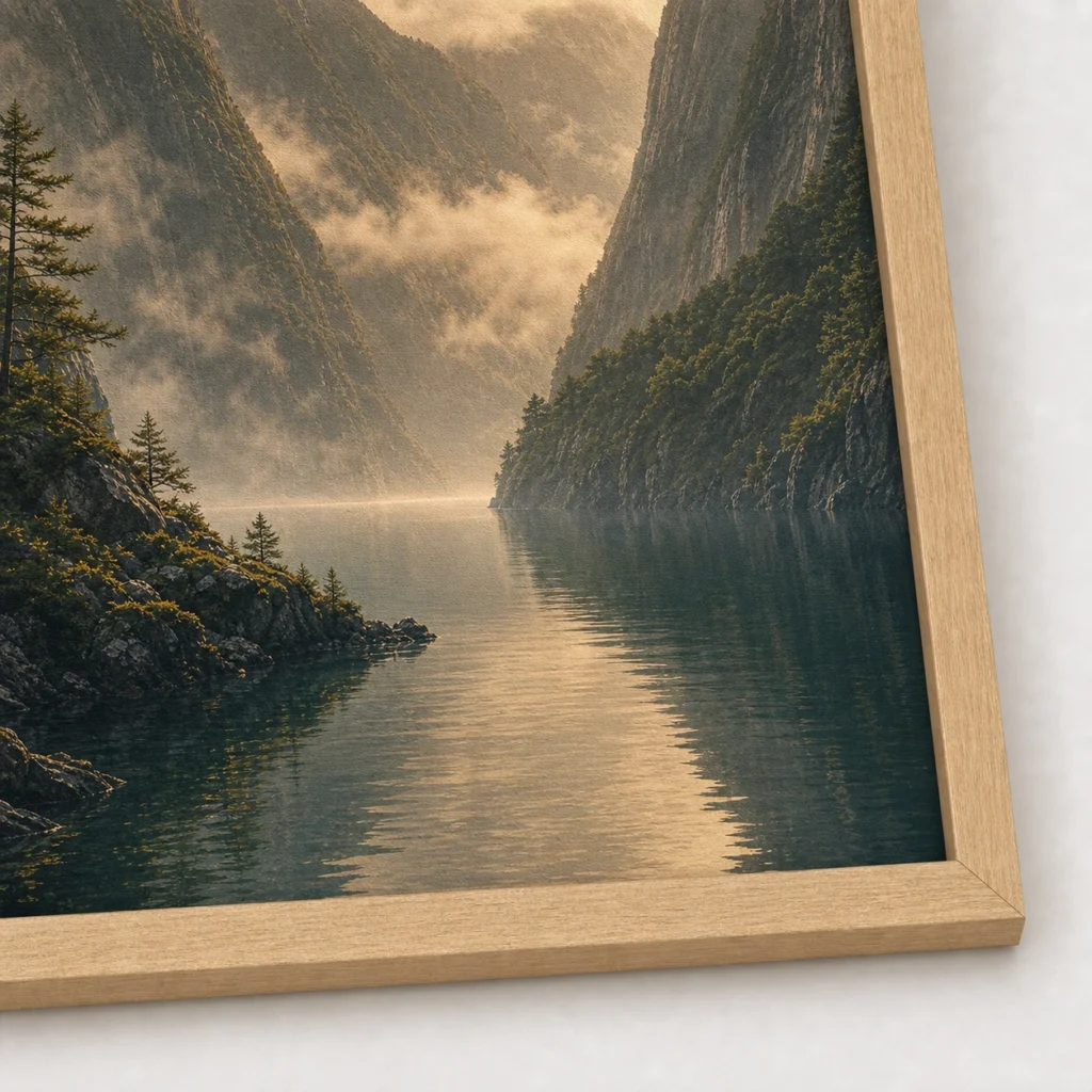 Misty Fjord Landscape Poster image 3