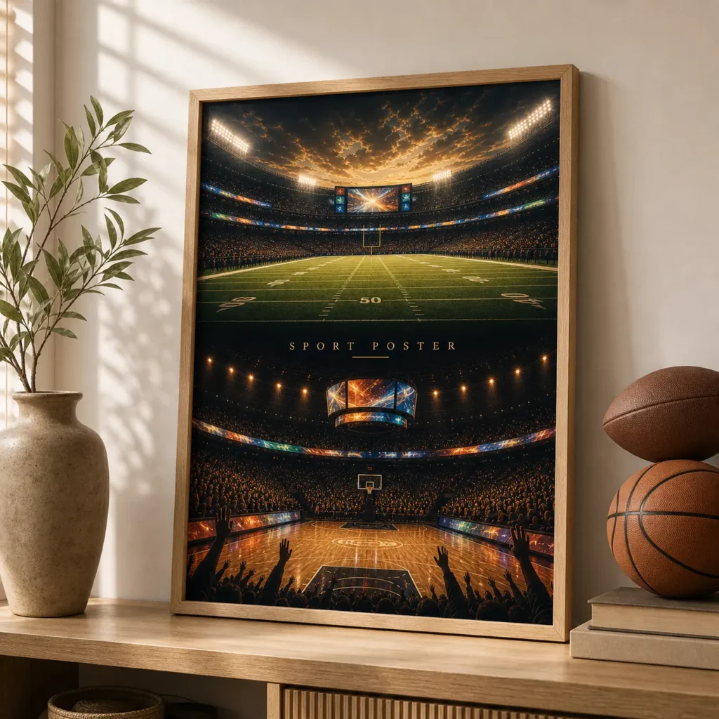 Stadium Lights Sport Poster image 2