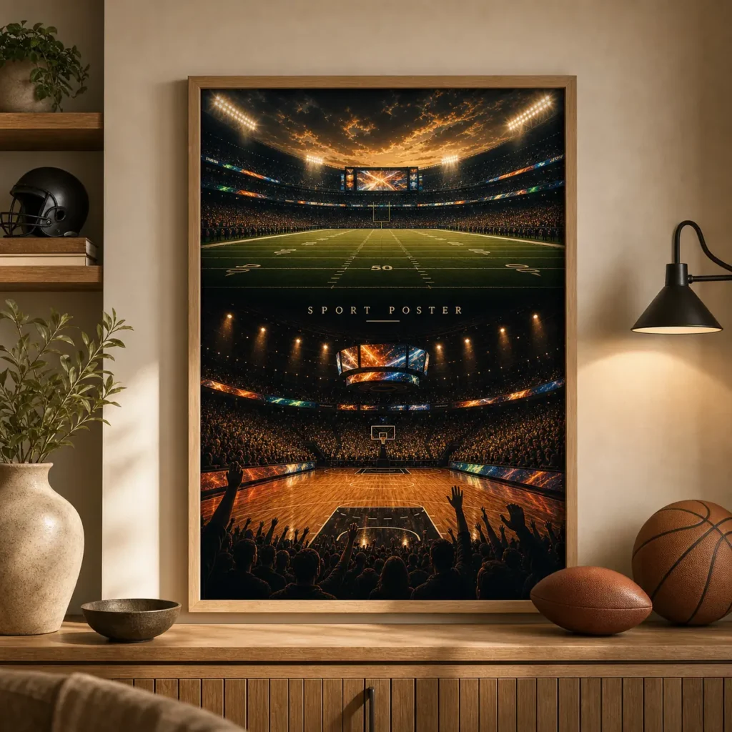 Stadium Lights Sport Poster image 3