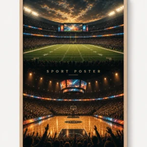 Stadium Lights Sport Poster