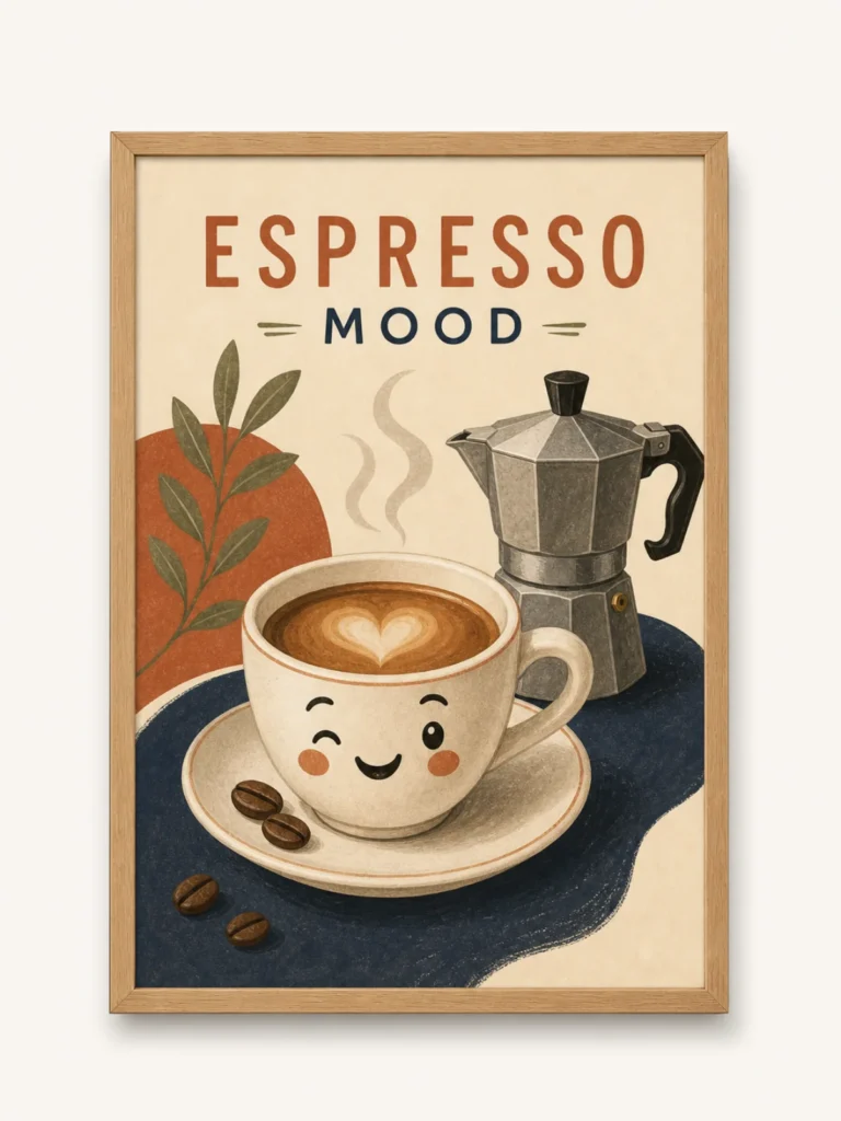 Cheeky Espresso Poster