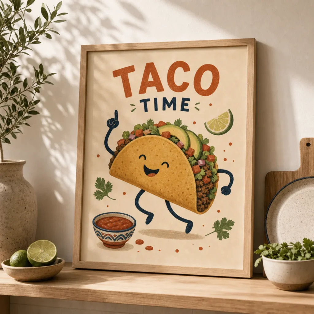 Dancing Taco Kitchen Poster image 2
