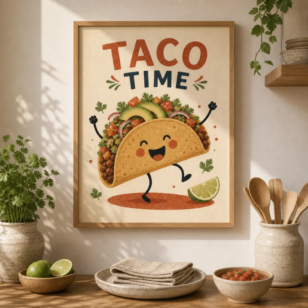 Dancing Taco Kitchen Poster image 3