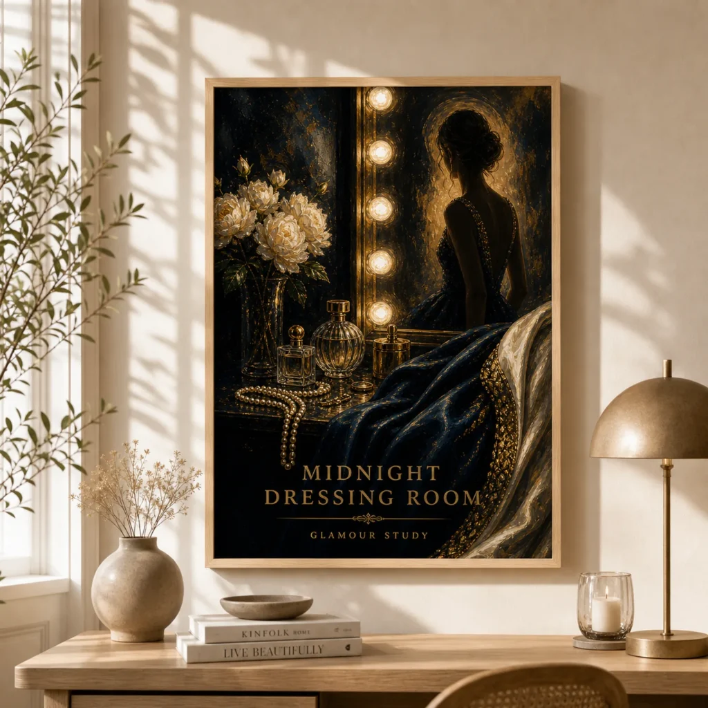 Midnight Dressing Room Oil Painting Poster image 3