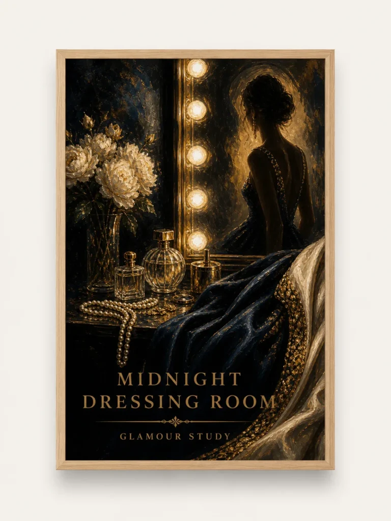 Midnight Dressing Room Oil Painting Poster