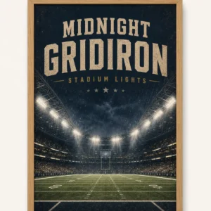 Midnight Gridiron Arena Poster