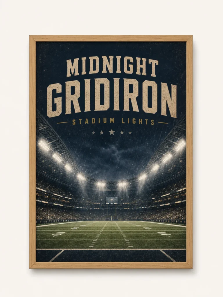 Midnight Gridiron Arena Poster