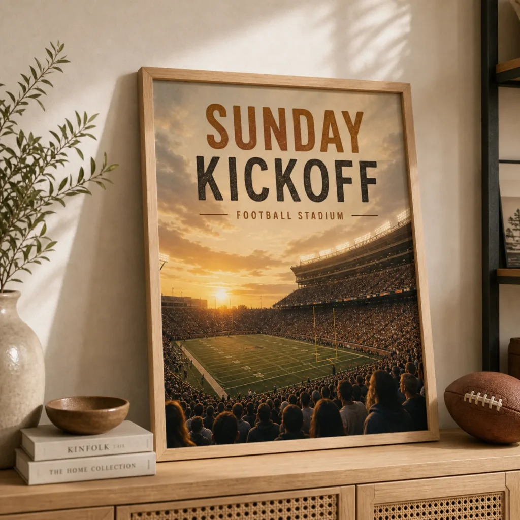 Sunday Kickoff Stadium Poster image 2