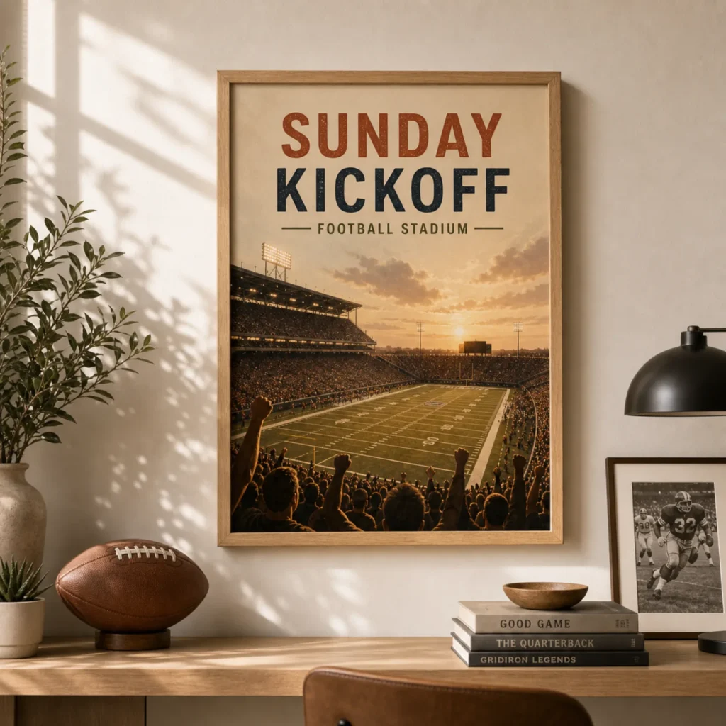 Sunday Kickoff Stadium Poster image 3