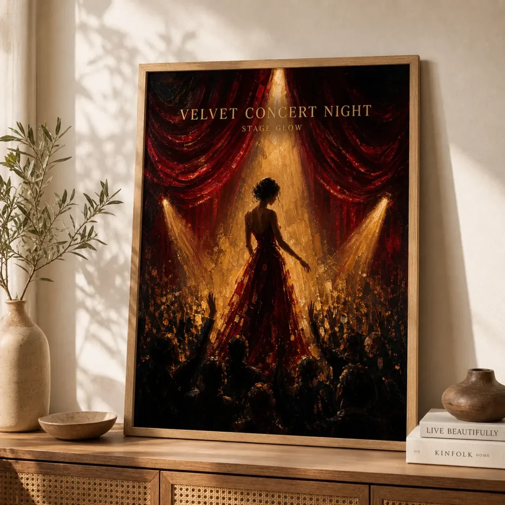 Velvet Concert Night Oil Painting Poster image 2