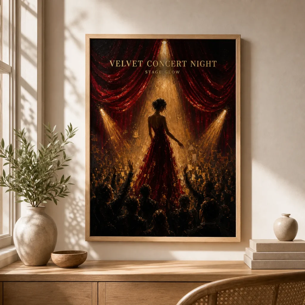 Velvet Concert Night Oil Painting Poster image 3